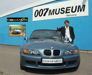 BMW  Z3  GOLDENEYE  007  MUSEUM.  James Bond alias Gunnar Sch�fer
