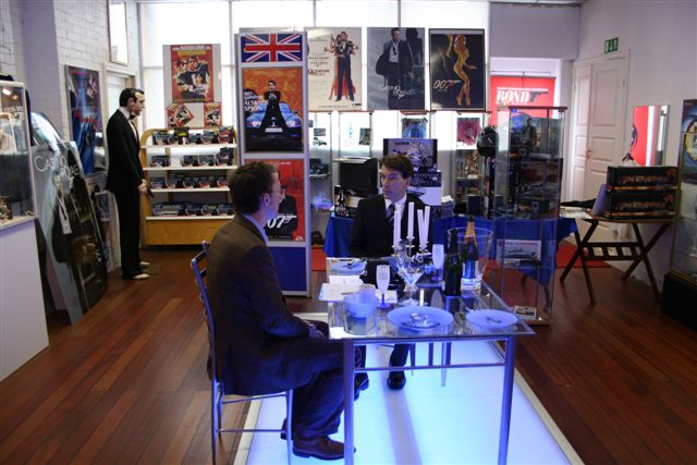 Dr Stijn  and Gunnar Bond  James Sch�fer in The James Bond 007 museum