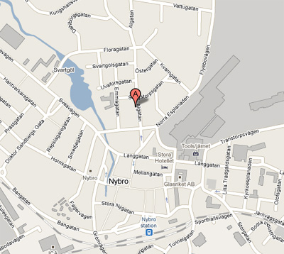 V�gbeskrivning  kartor  Algatan 5  Nybro, Sverige