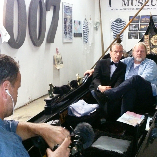 Peter Apelgren hos James Bond Gunnar Sch�fer i Nybro i James Bond 007 Museum Sverige