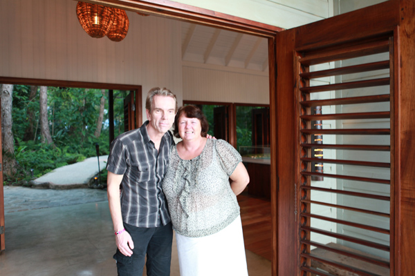  General Manager Jenny Wood here with President Mr James Bond Gunnar Sch�fer from Sweden Nybro and James Bond 007 Museum