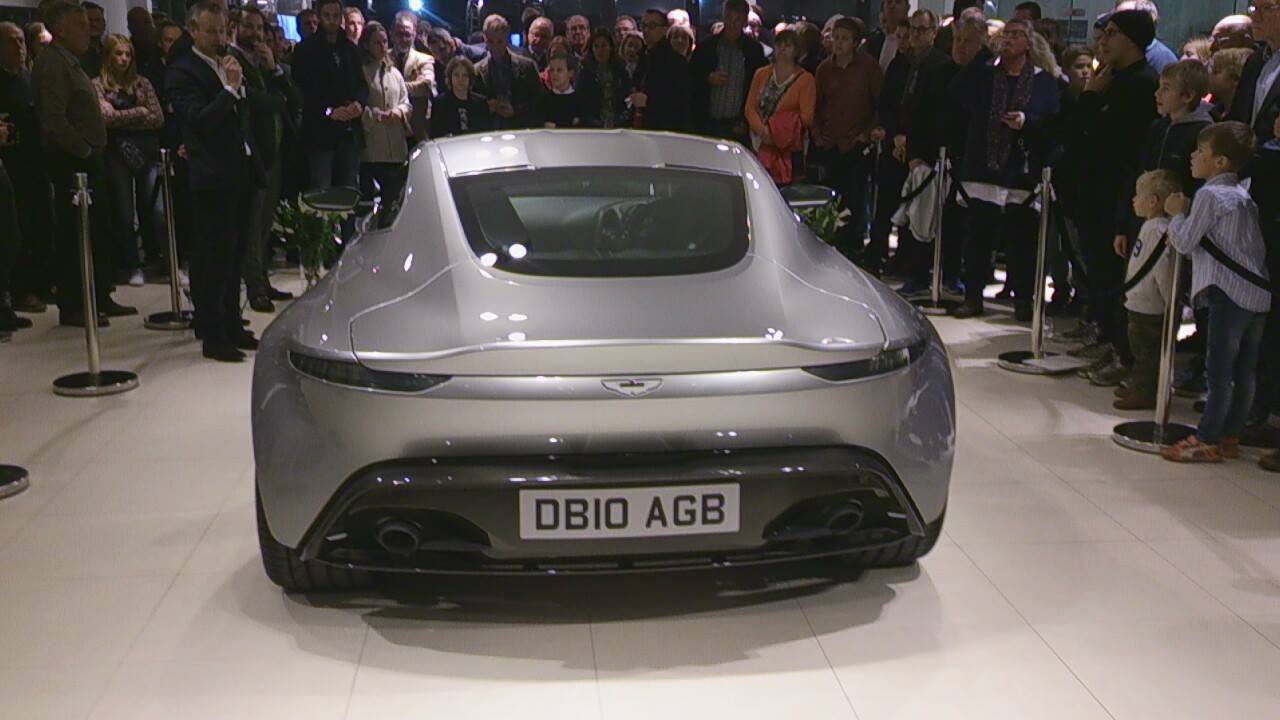 James Bond Gunnar Sch�fer with the Aston Martin DB10 Spectre same as Daniel Craig was drivning in Bond 24 SPECTRE