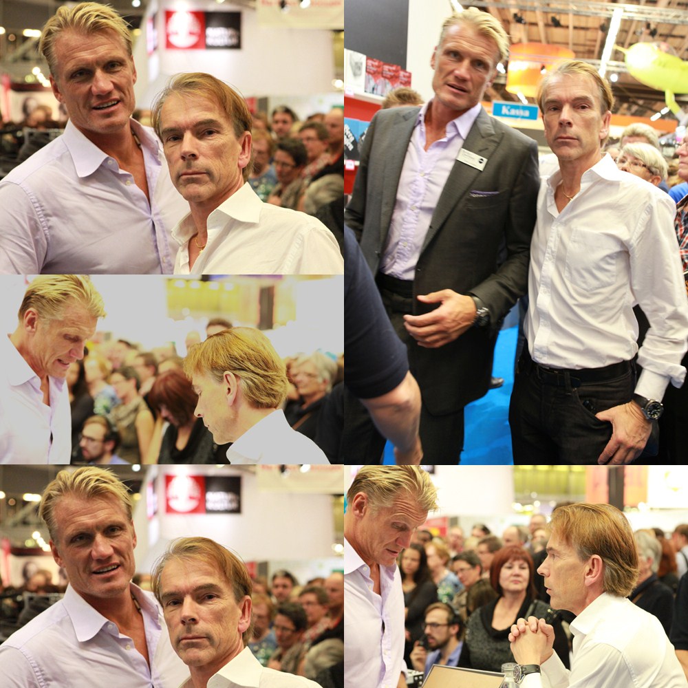 Dolph Lundgren signerade sin bok och tr�ffade Sveriges James Bond Gunnar Sch�fer �gare till v�rldens f�rsta James Bond 007 museum som ligger i Nybro under sitt bes�k p� bokm�ssan i G�teborg 24 september 2011.