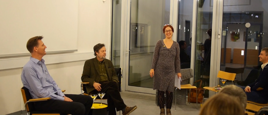 Rasmus Paaske Larsen, Bo Tao Micha�lis, Tine Hovgaard J�rgensen James Bond book release 27/11 Copenhagen.